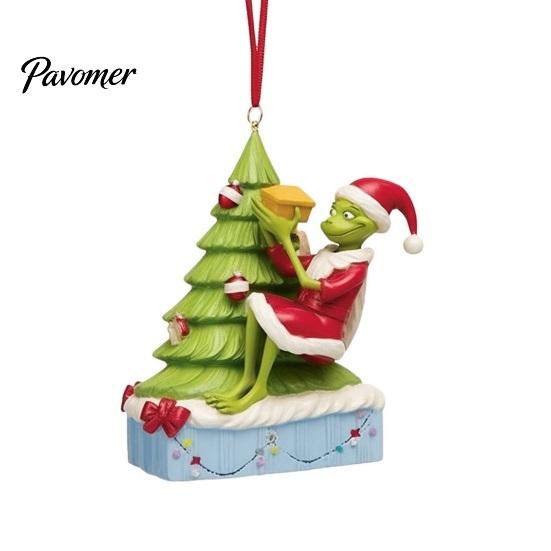 Christmas Tree Hanging Ornaments Green Elf Ornament, Flat Acrylic Pendant Decorative Charms for Holiday Gifts Car Mirror Backpack, Festive Decorations