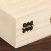 1/3Pcs Rustic Vintage Style Wooden Storage Box With Hinged Lid Keepsake Box Organizer For Trinket Home Decor Crafts Art Hobbies