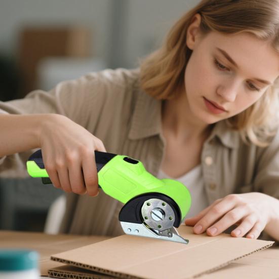 Cordless Cardboard Cutter Electric Fabric Shears High-Speed Motor Lightweight Design Rechargeable Rotary Cutter