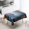 Natural Landscape Tablecloth Camping  Antifouling Waterproof Rectangular  Dining Table Home Decoration