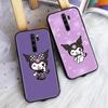 Black Case for Xiaomi Poco X6 X4 M5 M6 F5 F6 C65 C55 C50 C51 C40 Pro Redmi 14C A3X 13C 12C 11T 10A 9C Note 7 6 8A Plus L-16 Cute Kuromi