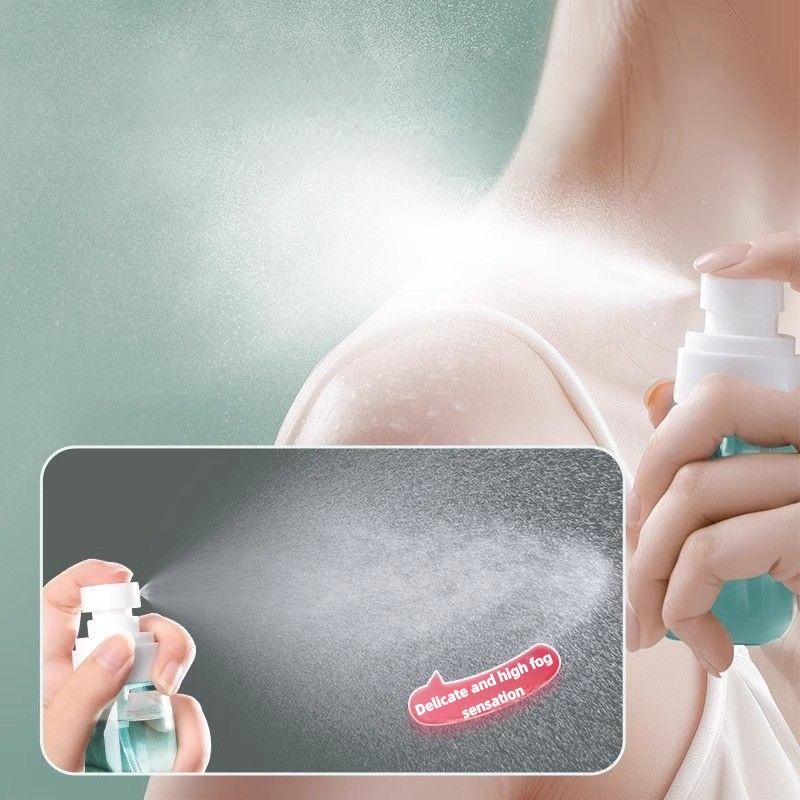 2pcs Portable Clear Spray Bottle, Travel Size 1.01/2.03 Oz, Suitable for Water Replenishing Spray and Alcohol Sub Bottling