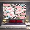 Ace Cards with Roses and Butterflies Pattern Wall Hanging Tapestry Decorative Tapestry Home Decor for Bedroom and Living Room