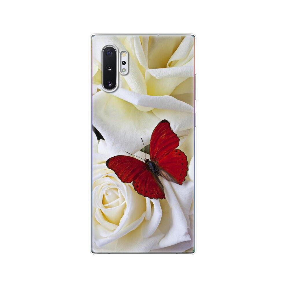 Silikonový kryt na telefon Pro Samsung Galaxy Note 10 Note10 Pouzdro Měkký TPU Zadní kryt Pro Samsung Note 10 plus fundas Coque nárazník