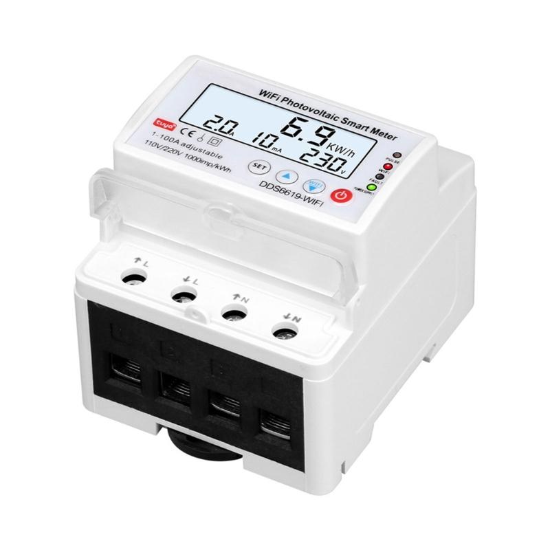 WIFI Intelligent Photovoltaic Meter Breaker Timers Solar Bidirectional Hour Meter Electronic Appliances Remote Controller