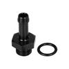 Fuel Line Hose Barb Connector Adapter: AN6/AN8 to 3/8" or 5/16" Rotary Joint with Internal Thread.