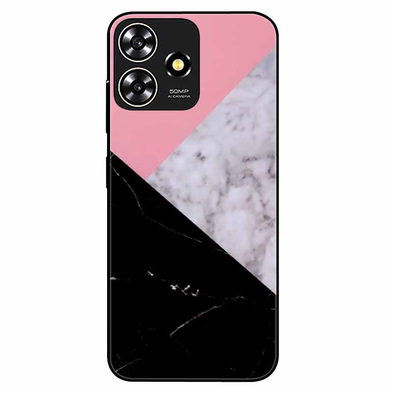 For ZTE Blade A73 4G Case 6.6'' Para Silicone Soft Cool Print Marble Phone Cover for ZTE BladeA73 A 73 4G Shockproof TPU Bags