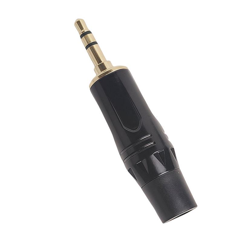 Gold-Plated 3.5mm Stereo Audio Plug - for Headphone Microphone DIY Soldering Connector