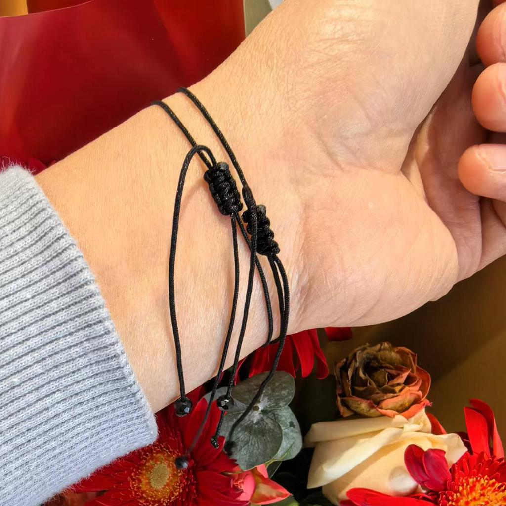 Triple Protection Bracelet, Empath Protection, Black Tourmaline and Obsidian Bracelet