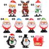 Bounce Toy Snowman Santa Claus Reindeer Christmas Wind Up Toys Assorted for Kids Boys Girls