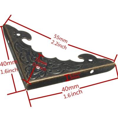 30pcs Practical Metal Bronze Book Scrapbooking Album Menu Folder Corner Protectors  for Photo  DIY