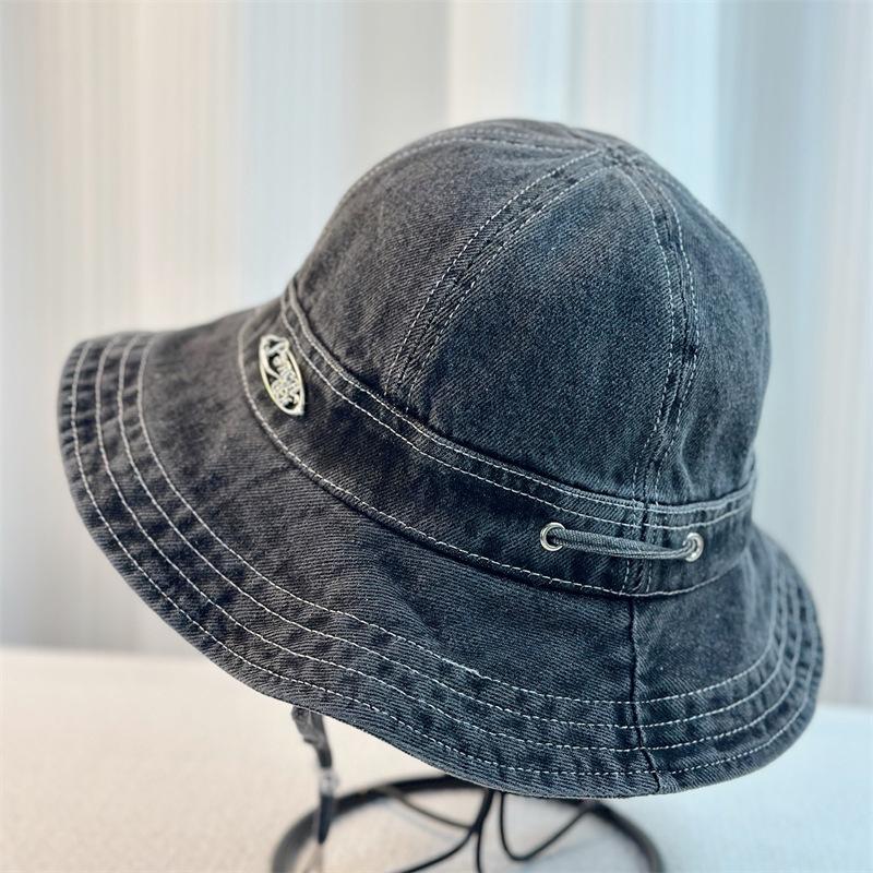 Korean-Style Wide-Brimmed Bucket Hat for Men and Women, Lightweight for Spring and Summer, Ins-Inspired, Sun-Shielding, Face-Covering Sun Hat