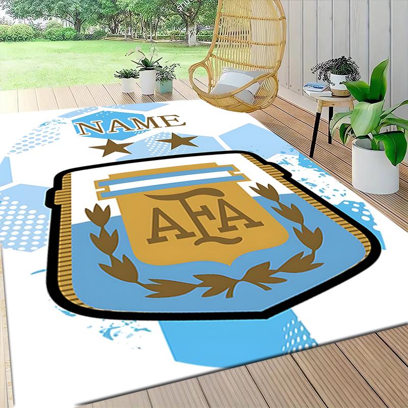 Custom Name German Flag Crest Carpet Rug Customizable Soft Washable Anti-Slip Home Living Room Sofa Mats Personalized Rug. 0909192