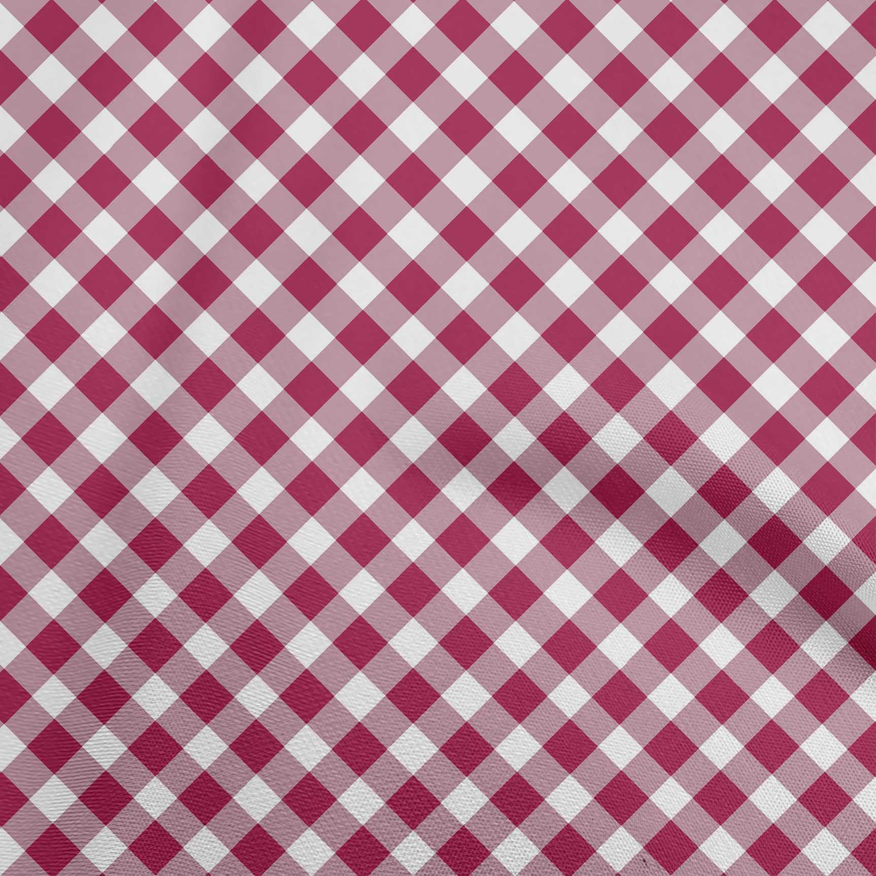 

OneOone Cotton Flex Blue Fabric Gingham Check Швейні Ремісничі проекти Принти на тканині 40 дюймів 42 Inch Wide - Viscose Chiffon маджента
