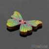 50pcs 2 Holes Mixed Color Butterfly Wooden Buttons Sewing Scrapbooking DIY