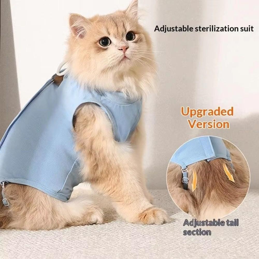 Comfortable Cat Recovery Suit Soft Cat Jumpsuit Pet Clothing Cat Sterilization Suit Pet Supplies