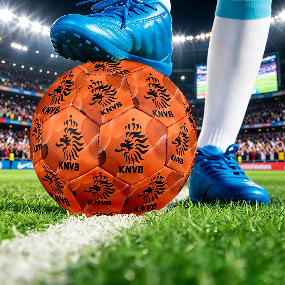 Netherlands Football Printed Size 5 Soccer Ball Wear Resistant Standard Adult Training Football Fan Gift for Indoor Outdoor Match Sports