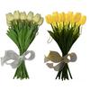 10Pcs Tulip Flower LED Lights USB Powered Warm Glow Faux Flower Lamp for Bedroom Living Room Wedding Decor Creative Ambient Night