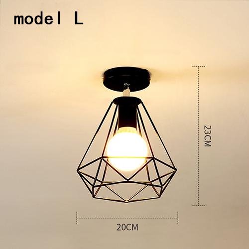 

Ретро потолочный светильник черный/белый E27 220 В винтажный потолочный светильник лампа уютный декор для спальни коридора столовой черный лофт black