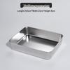 Stainless Steel Rectangular Deep Dish Tray with Transparent Lid