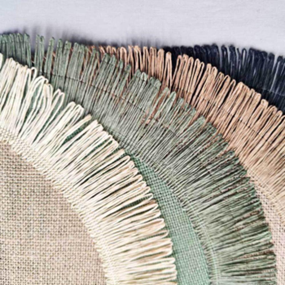Coaster Party Home Decoration Non-slip Boho Fringe Table Mat Insulation Pad Placemat Cup Pad