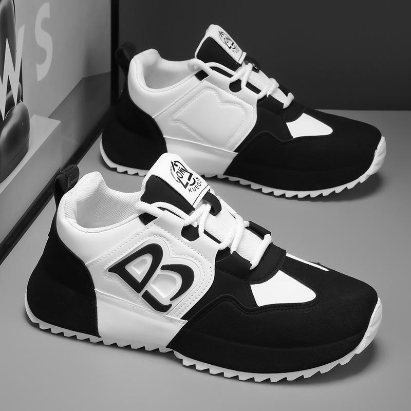 

Men s shoes spring and autumn versatile casual sports shoes men s comfortable and lightweight students advanced sense bag bottom dad trendy shoes 44