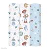 Aden + anais Disney Toy Story Swaddles, Set om 3, 120x120cm Muslin Bomull Swaddles, Nyfödd Baby Present, SWADABDASWC30010DI