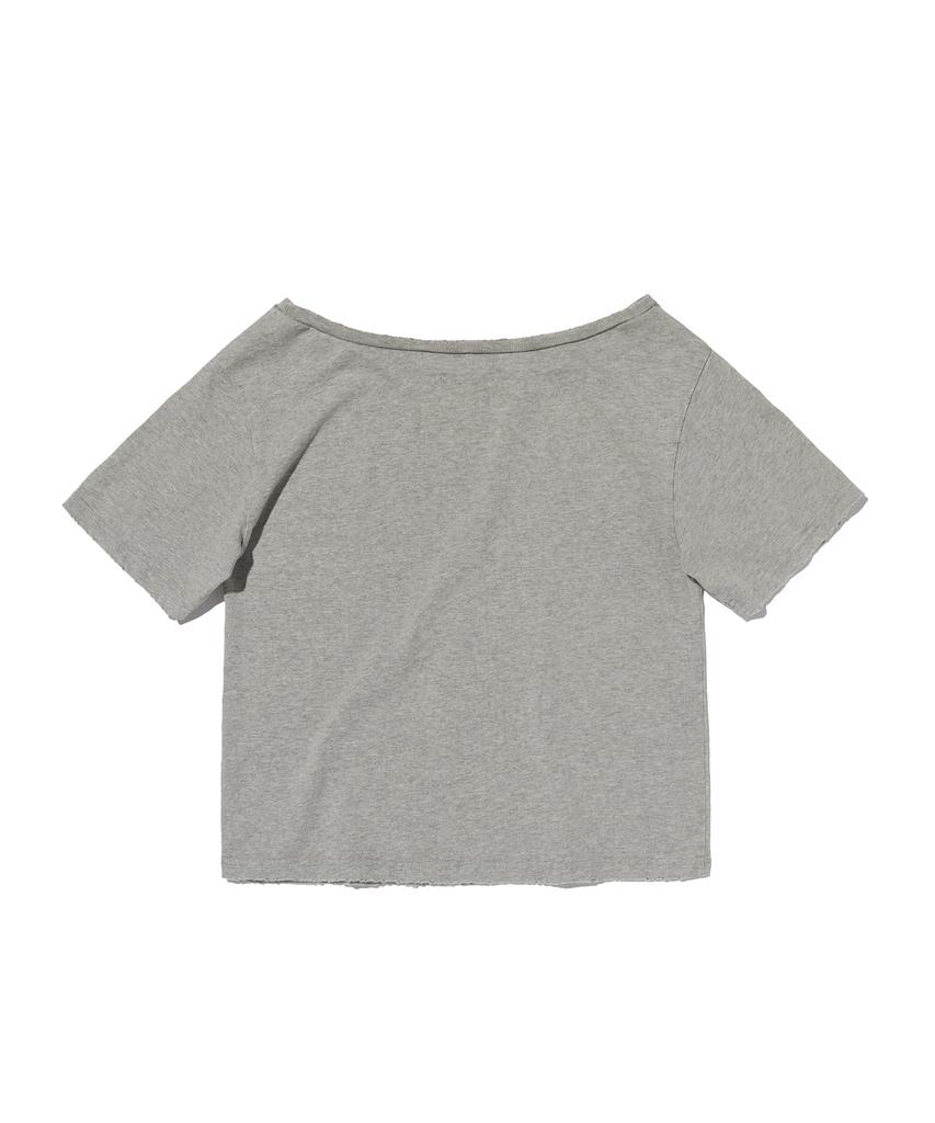 Seuweideu Cross One Shoulder Tee [Gray]