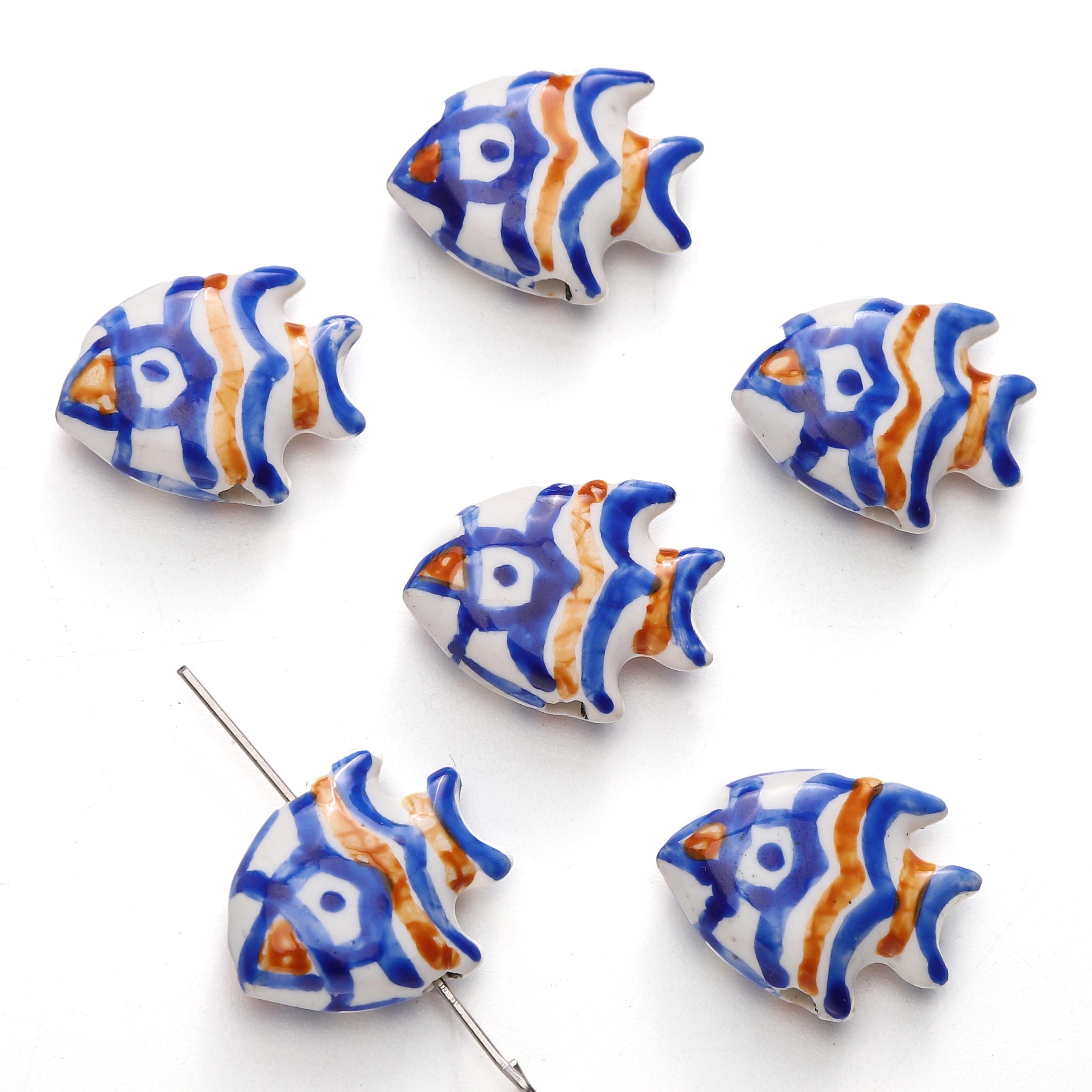 

Ручная работа Красочные Керамические Бусины-Подвески в Форме Рыбок Фарфоровые Разделительные Бусины для Браслетов Ожерелий DIY Изготовление Ювелирных Изделий 10