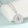 Dawapara Money Talisman of Mammon Pendant Necklace Wealth Abundance Amulet Spiritual Jewelry Stainless Steel Necklace