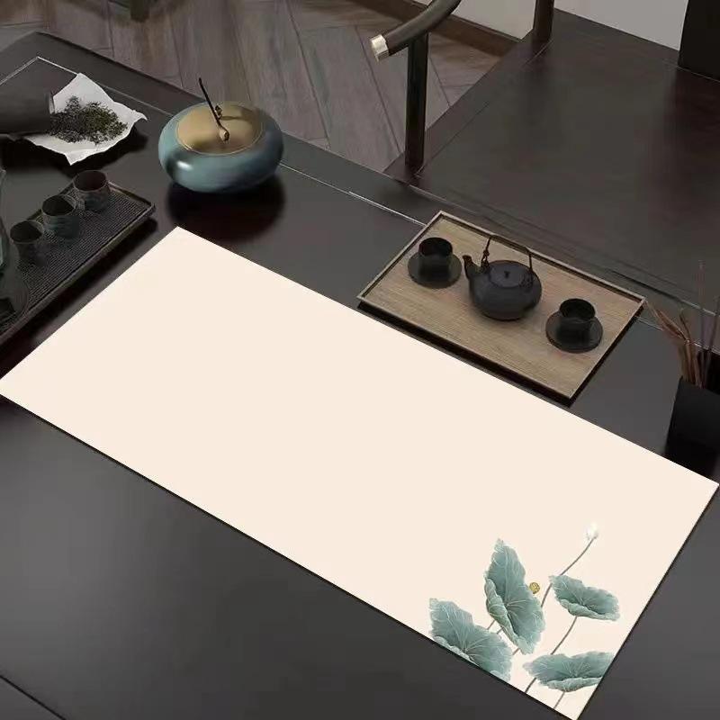 Household Teacup, Tea Table Mat, Kitchen Diatom Mud Drain Mat, New Chinese Long Coffee Table, Thermal Insulation and Absorbent Tablecloth, Spot
