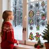 Christmas Paper Cutouts 12 Pieces Snowflake Santa Claus Reindeer Bell Craft Kits Christmas Paper Decor For Wall Window School