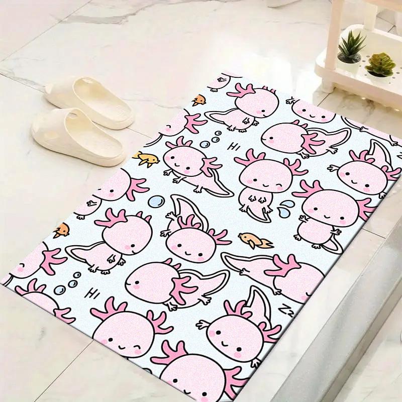 Axolotl Carpet Rug for Living Room Bedroom Home Sofa Decoration,Kids Play Non-slip Floor Mat