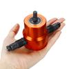 Silver+ Orange B14355 Double Headed Sheet Metal Nibbler Drill Attachment Metal Cutter with Extra Punch New