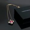 Anime Necklace Heart-shaped Guardian Star Moon Pendant Cosplay Accessory Girls Ladies 4 pieces
