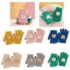 Cartoon Bear Baby Mittens Winter Crochet Thick Mitten for 3-12Years Baby
