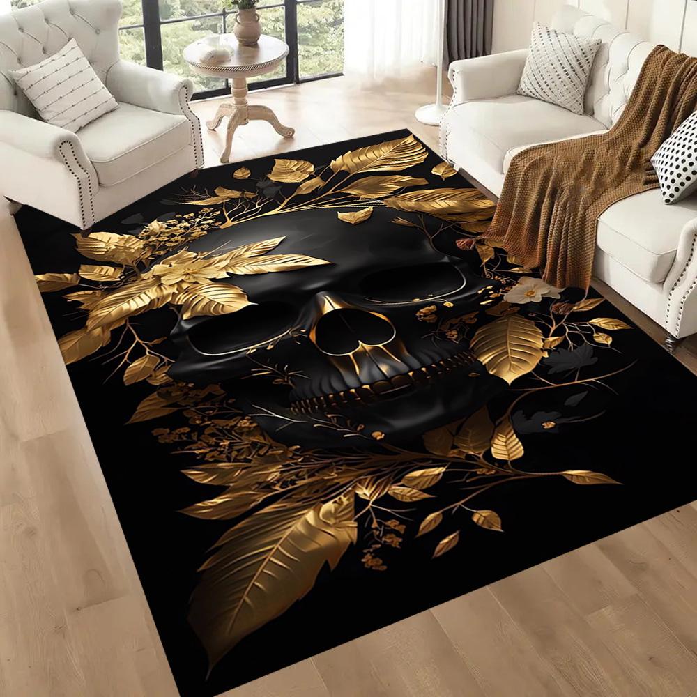 Riding Through Flames Floor Mats for Living Room, Bedroom and Room Decoration Are Suitable for Gifts.
