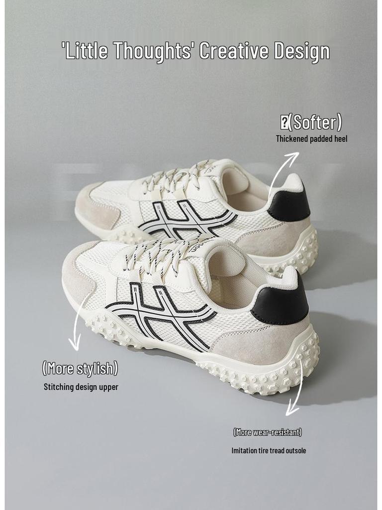 Augustine Women's 2025 Autumn Retro Ballet Sneakers Casual Flat Platform Shoes