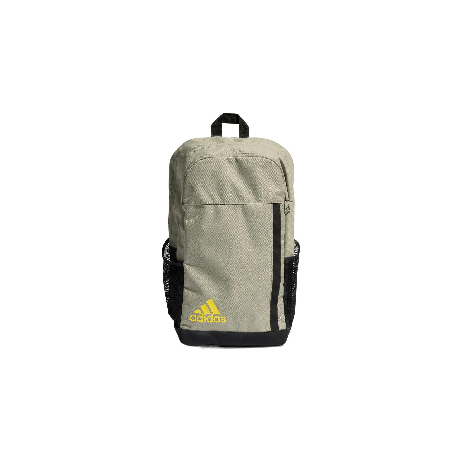 Adidas Printed Small Logo Sports Large Capacity Nylon Backpack Unisex Backpack Dark-Olive HM9163 Dark Olive