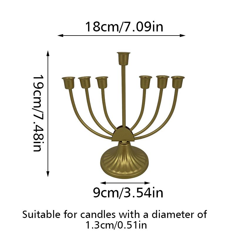

1шт праздничный декоративный подсвечник подставка для свечей ветки конусные канделябры Religiosos антикварный Ханука с 7/9 рожками