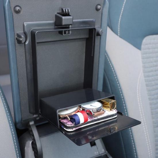 Center Console Armrest Hidden Storage Box Tray Organizer for Ford Bronco -25