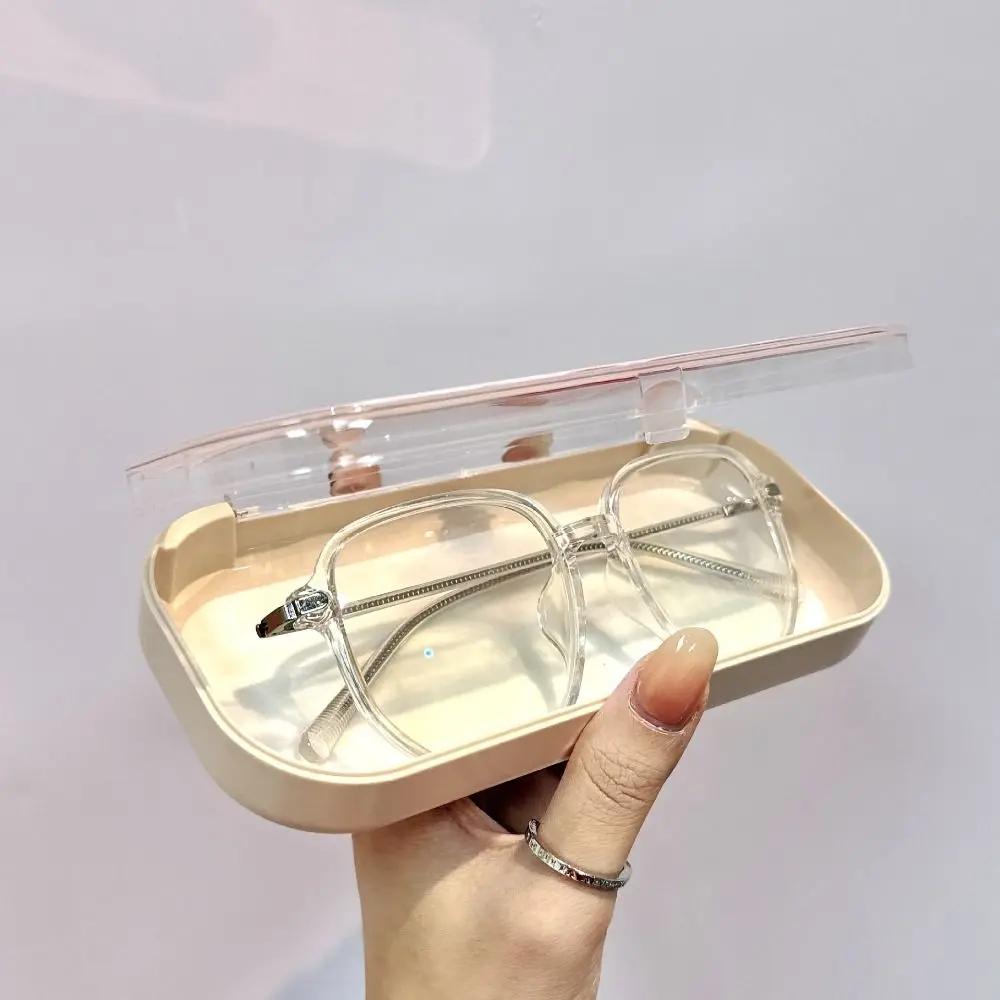 Modne Kawaii Węzeł Przezroczyste Etui na Okulary Motyl Kwiaty Pudełko do Przechowywania Okularów Przeciwsłonecznych Etui Ochronne na Okulary Prezenty dla Dziewczynek