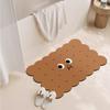 Cartoon Bathroom Floor Mat, Dirt-Resistant And Easy To Take Care Of, Diatom Mud Floor Mat, Biscuits, Bathroom Door Floor Mat, Diatom Mud