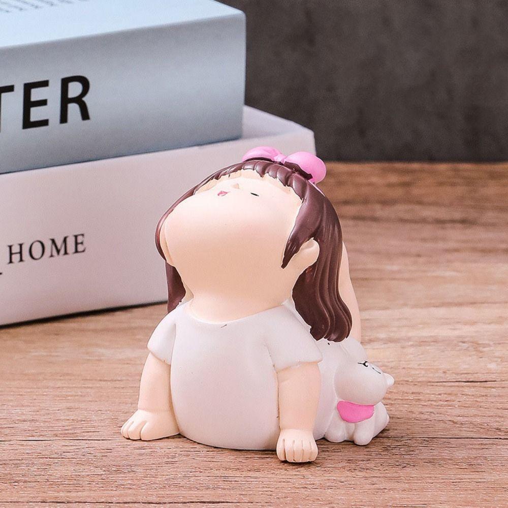 

Handmade Yoga Girl Figurine Cartoon Yoga Pose Decoration Yoga Girl Ornament Girlfriend Girl S-Style D