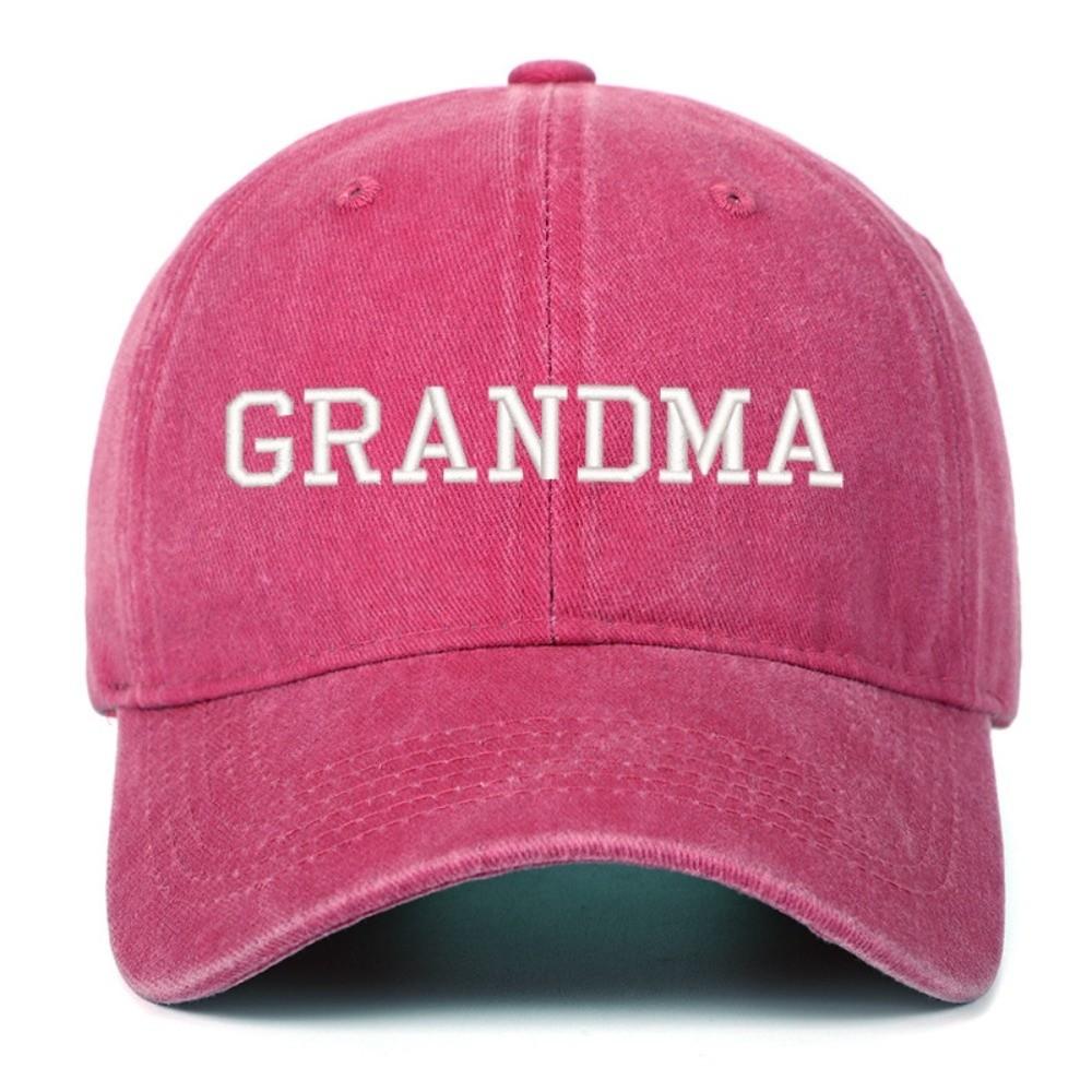 Fashion Washed Cotton GRANDPA GRANDMA Caps Vintage Breathable Grandparents Baseball Hats Adjustable Dad Hat Gifts