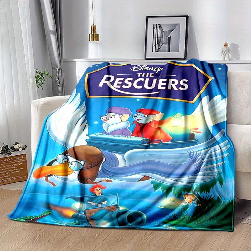 1pc, Disney The Rescuers Soft Throw Blanket for Home Decor, Couch Cover, Travel, Camping, Car