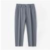 Men's Business Casual Straight Cropped Pants