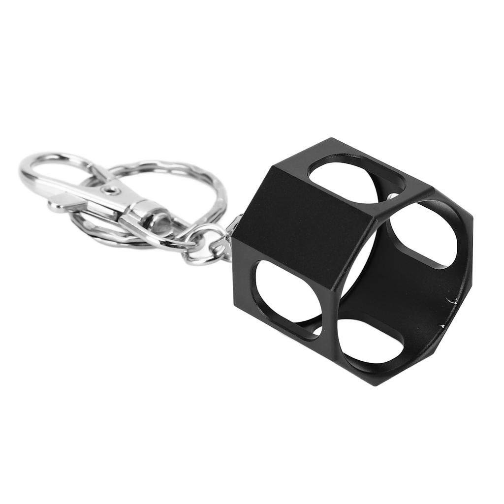 Aluminium Billard Kreidehalter Magnetisch Tragbar Achteckig Pool Queue Kreideetui mit Schlüsselanhänger für