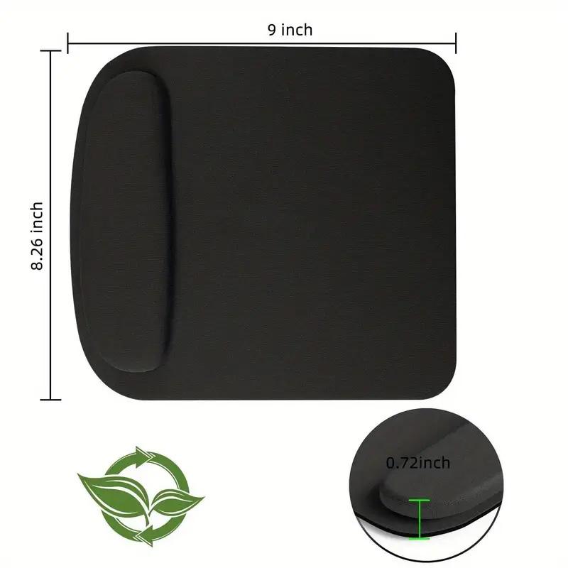 Thick Anti-Slip EVA Mouse Wrist Rest, Ergonomic Support. 23x21cm, for Office, Gaming, Comfort & Precision