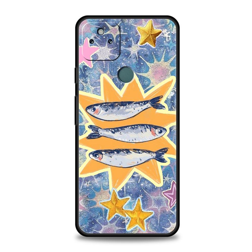 

Blue Ocean Fish Phone Case Cover for Google Pixel 10 9 8 7 6 9A 8A 7A 6A Pro Shockproof Soft TPU 9 Pro XL Shell Capas Fundas Bag Pixel 6A